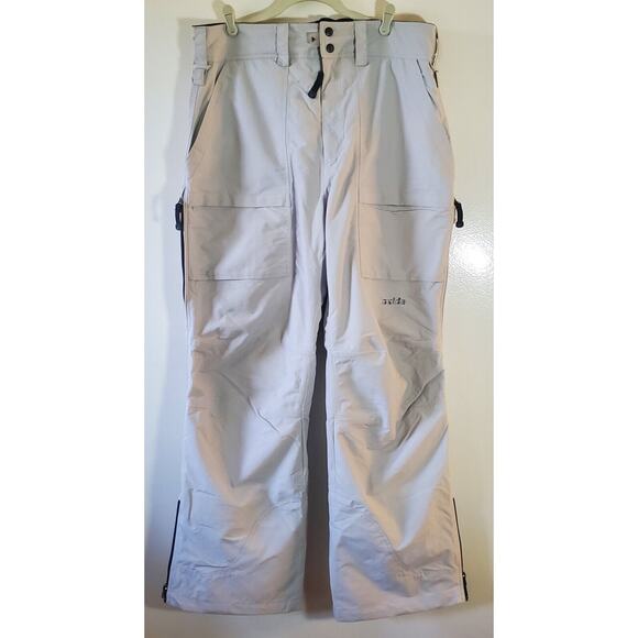 Oxide Insulated Board Pants Mens Size L Beige Lined Snowboard Ski Pants 36x31 - Picture 1 of 13
